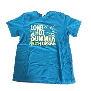 Keith Urban Long Hot Summer T-Shirt Men’s Large Green Canvas Graphic Tee